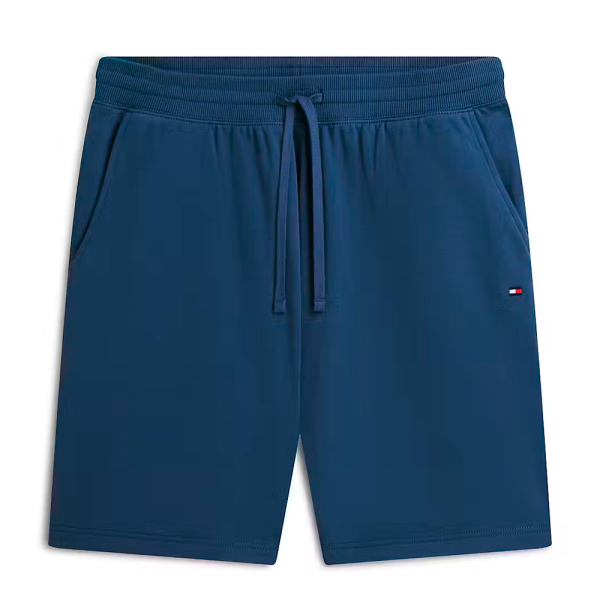 Tommy Hilfiger Pantalons Bleu marine - Short en polaire avec logo brod - S - Ref 72 €